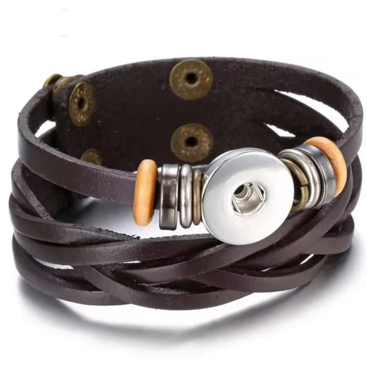 Leather 2 in 1 Snapz Bracelet