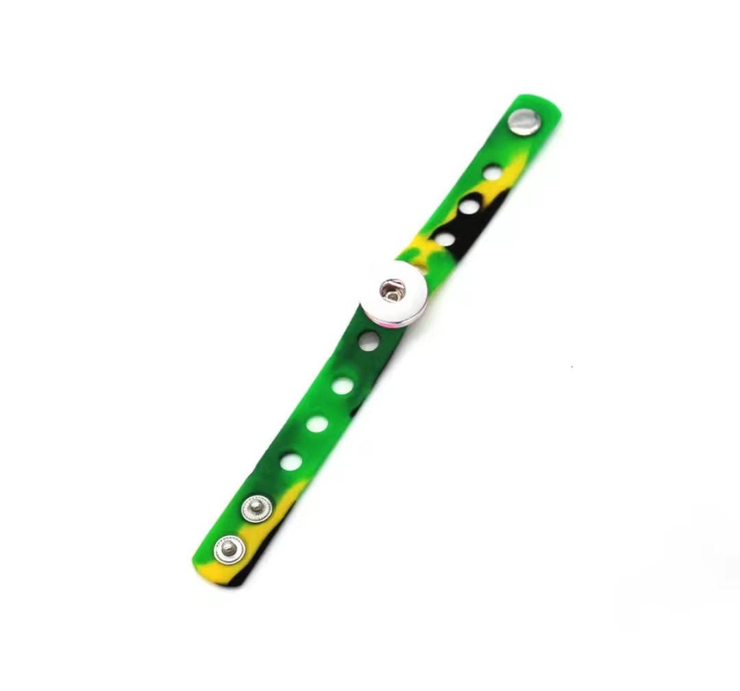 Silicone Colourful Pop Holes Snapz Bracelet