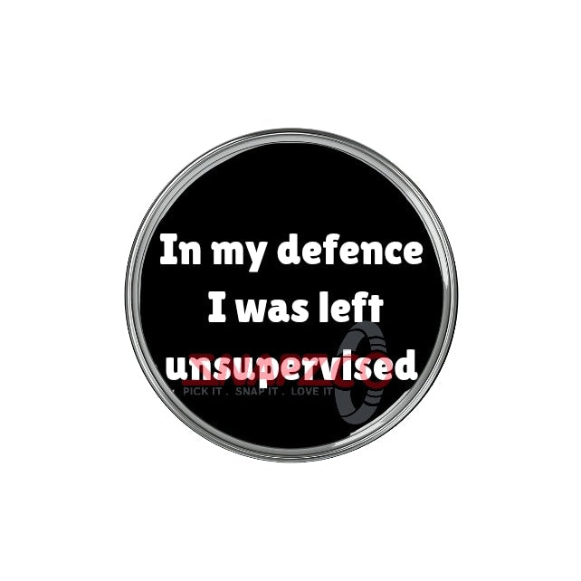 'In my defence I was left unsupervised' Snapz