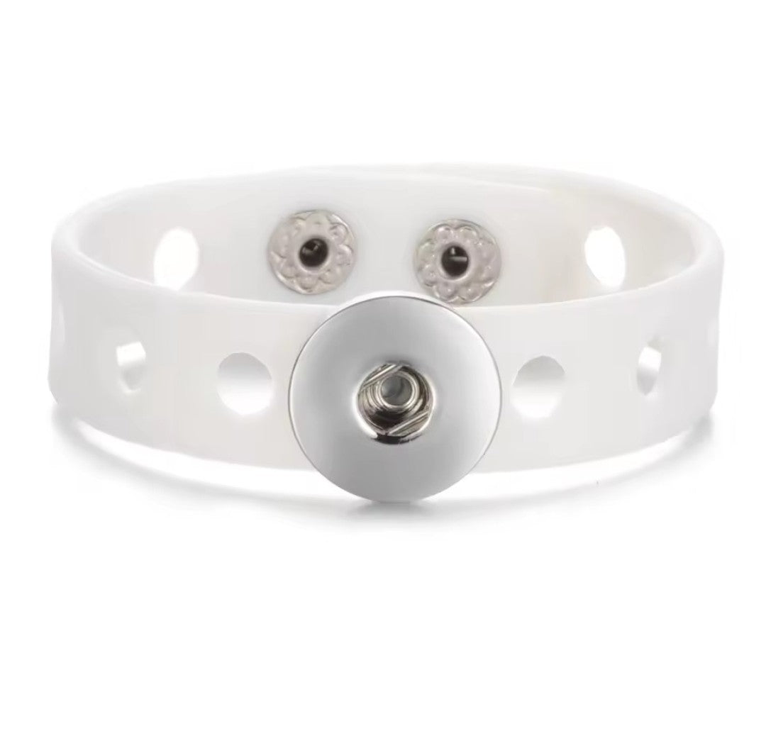 Silicone Colourful Pop Holes Snapz Bracelet