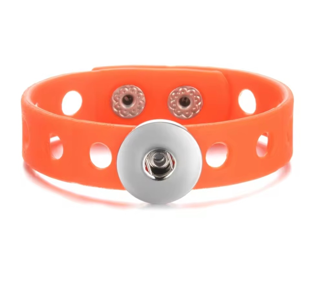 Silicone Colourful Pop Holes Snapz Bracelet