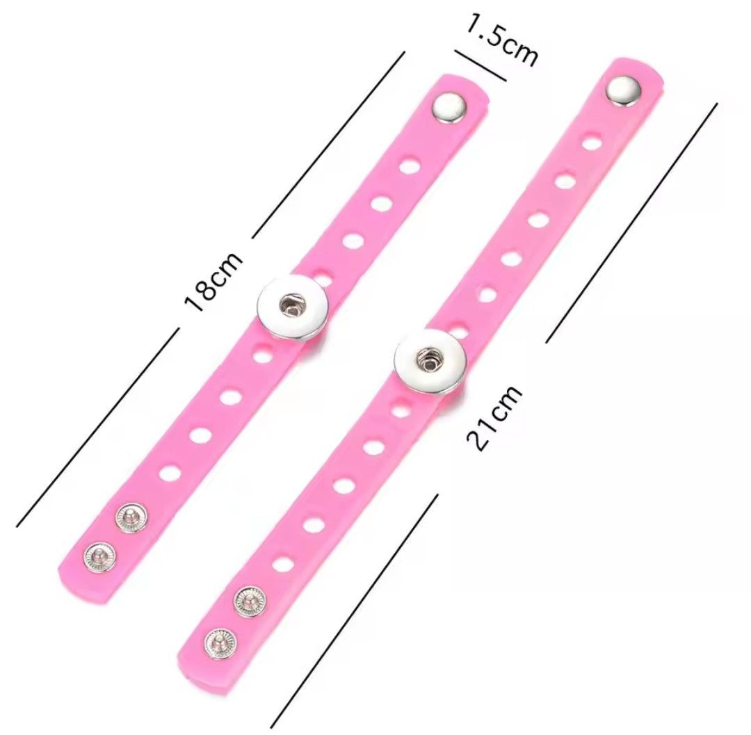 Silicone Colourful Pop Holes Snapz Bracelet