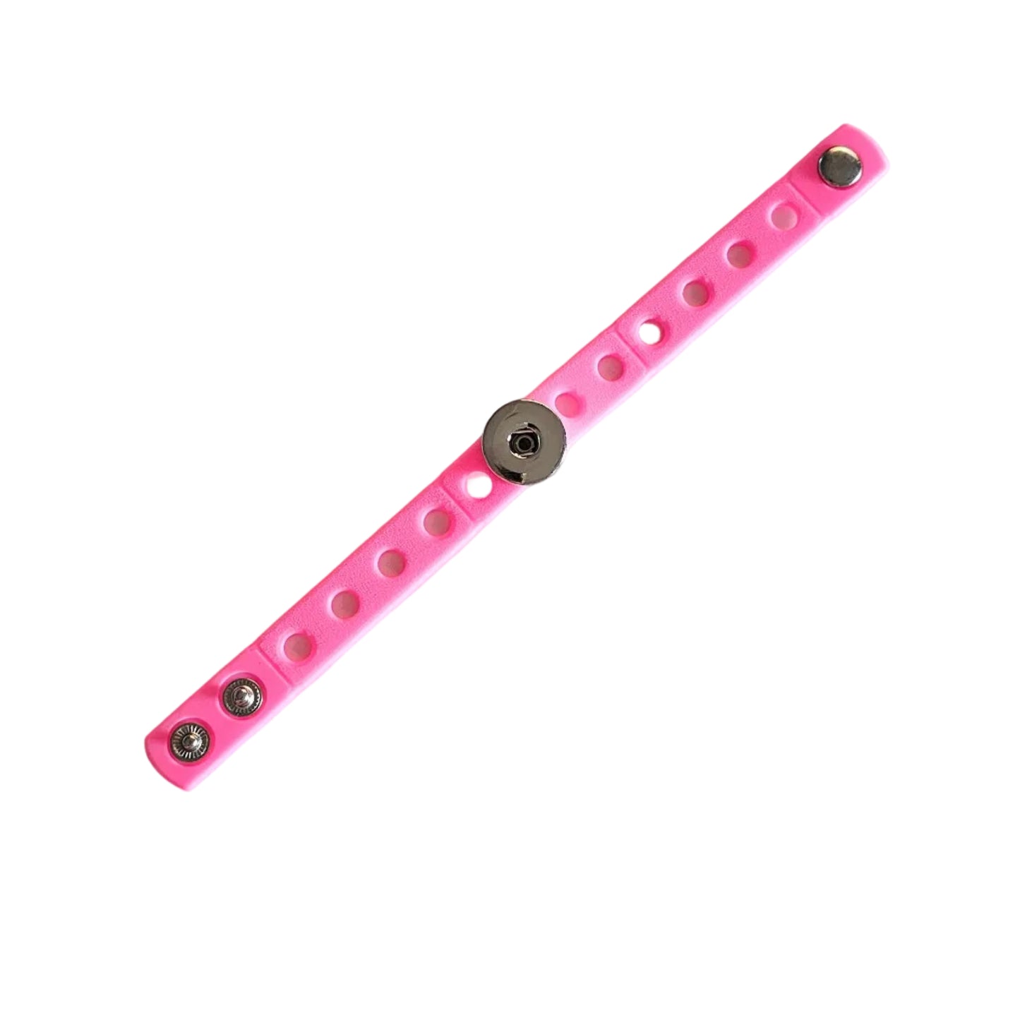 Silicone Colourful Pop Holes Snapz Bracelet