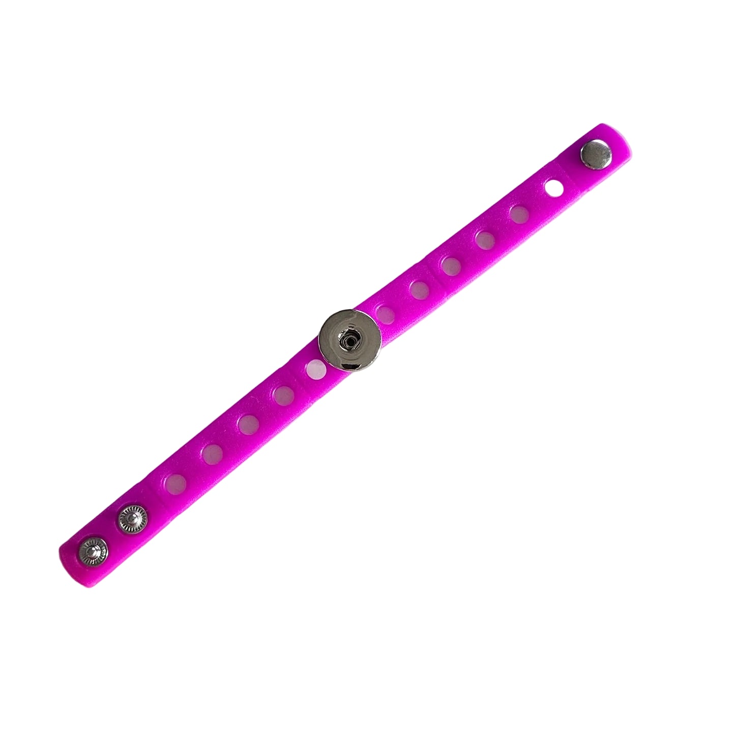 Silicone Colourful Pop Holes Snapz Bracelet