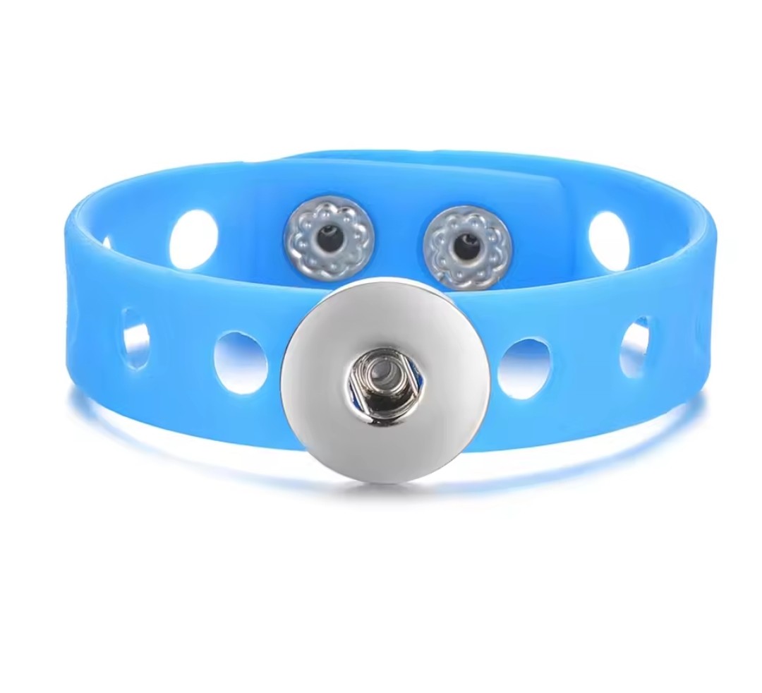 Silicone Colourful Pop Holes Snapz Bracelet