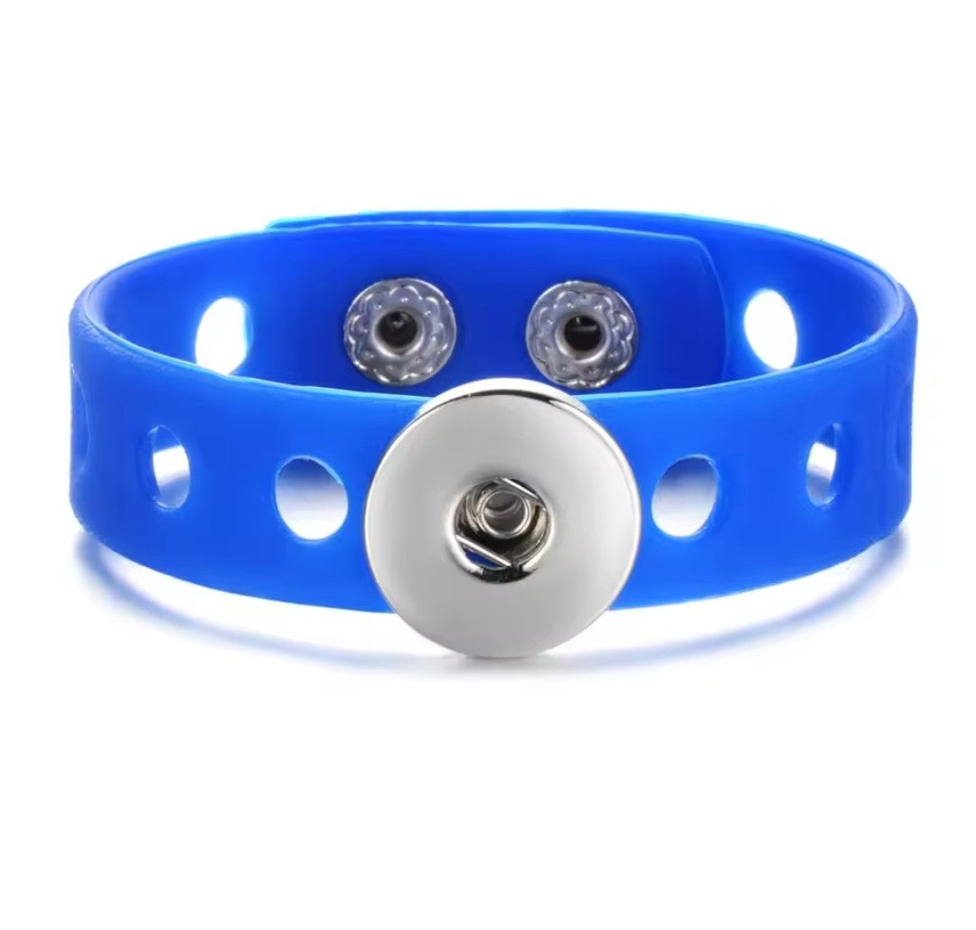 Silicone Colourful Pop Holes Snapz Bracelet