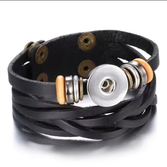 Leather 2 in 1 Snapz Bracelet
